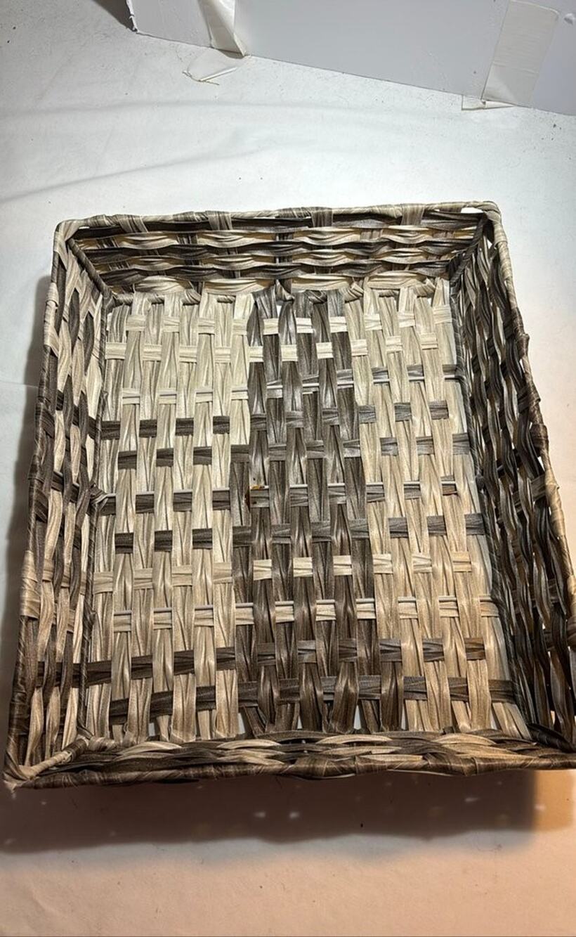 Vintage Woven Rectangular Basket